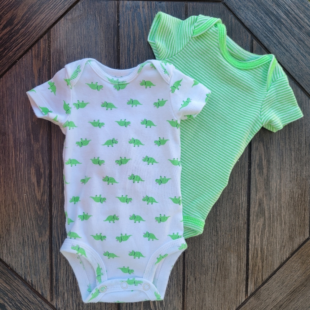 Dinosaur Newborn Onsies set of 2